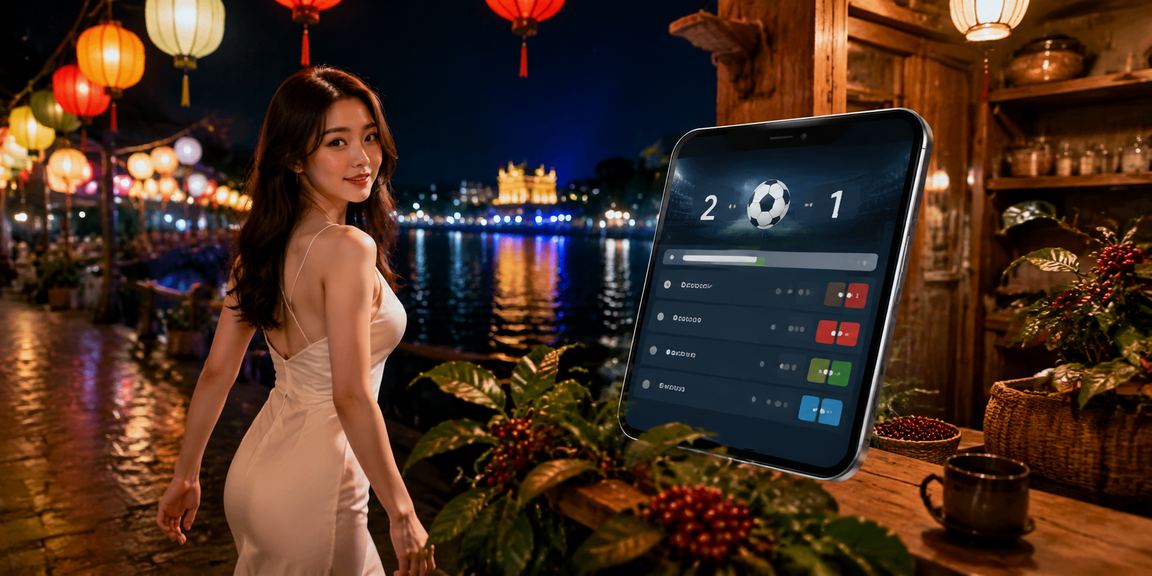 Người dùng tại Huế nhâm nhi cà phê và kiểm tra giới hạn tài khoản lk99