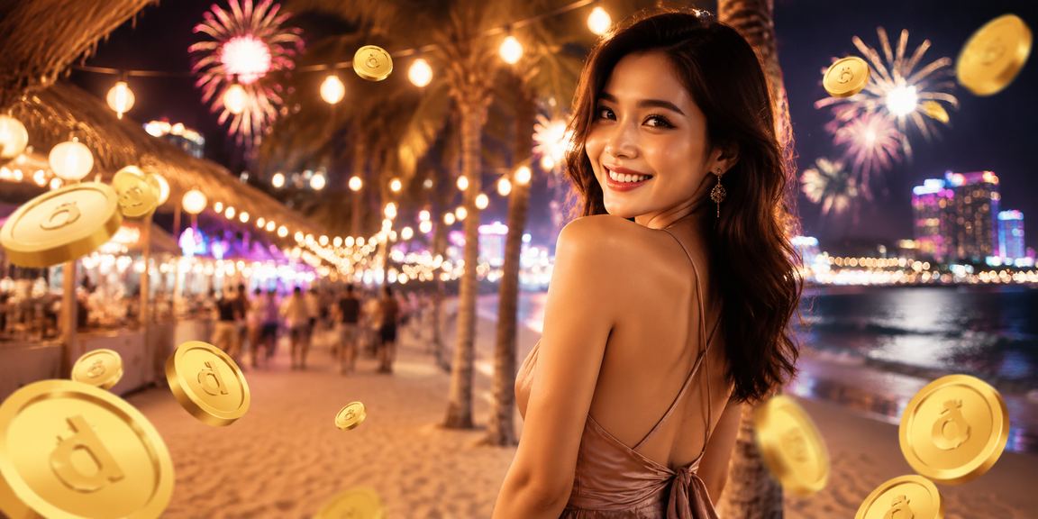 Người chơi card game tại chợ đêm Nha Trang với không khí sôi động